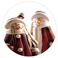 Christmas Figures 11 Round Trivet by artworkshop