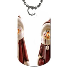 Christmas Figures Dog Tag (one Side) by artworkshop