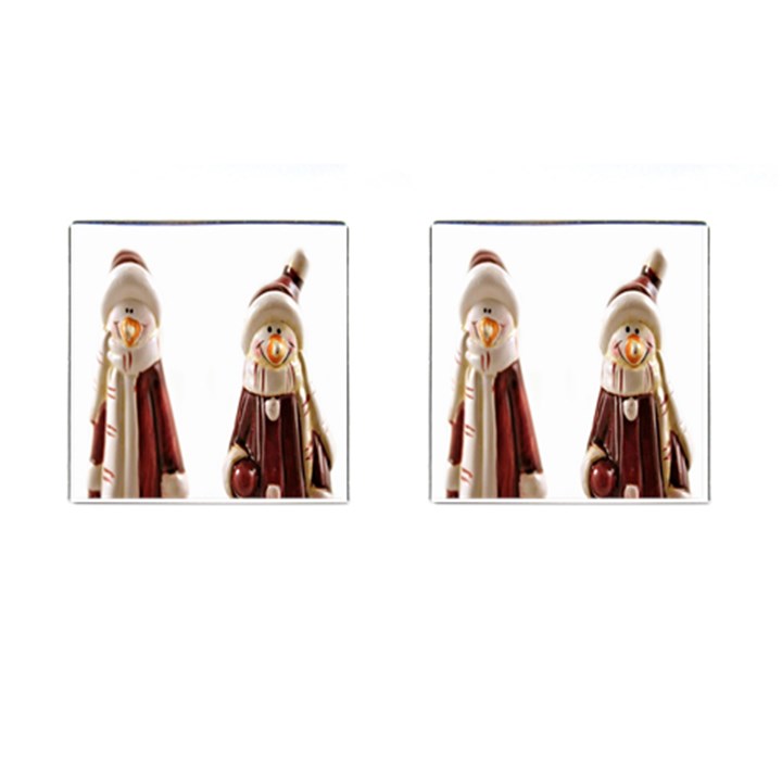 Christmas Figures Cufflinks (Square)