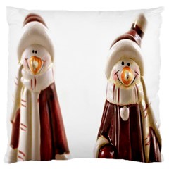 Christmas Figures Large Cushion Case (two Sides) by artworkshop