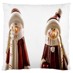 Christmas Figures Large Flano Cushion Case (one Side) by artworkshop