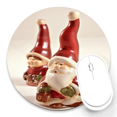 Christmas Figures4 Round Mousepads by artworkshop