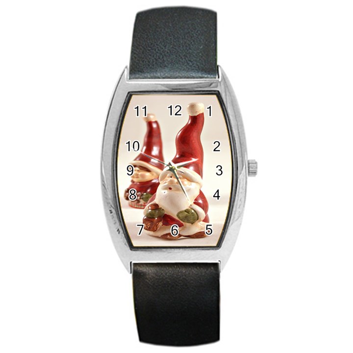 Christmas Figures4 Barrel Style Metal Watch