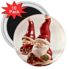 Christmas Figures4 3  Magnets (10 Pack)  by artworkshop