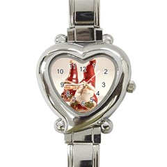 Christmas Figures4 Heart Italian Charm Watch by artworkshop