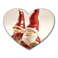 Christmas Figures4 Heart Mousepads by artworkshop