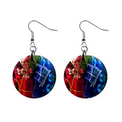 Christmas Ornaments Mini Button Earrings by artworkshop