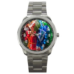 Christmas Ornaments Sport Metal Watch by artworkshop