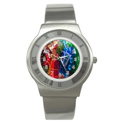 Christmas Ornaments Stainless Steel Watch by artworkshop