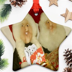 Christmas Puppets 2 Star Ornament (two Sides) by artworkshop