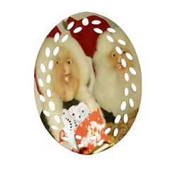 Christmas Puppets 2 Ornament (oval Filigree) by artworkshop