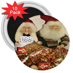 Christmas Puppets 3  Magnets (10 Pack)  by artworkshop