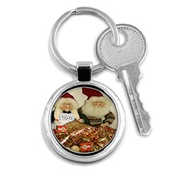 Christmas Puppets Key Chain (round) by artworkshop