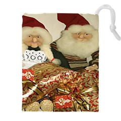 Christmas Puppets Drawstring Pouch (5xl) by artworkshop