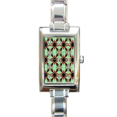 Christmas Stars Rectangle Italian Charm Watch by artworkshop