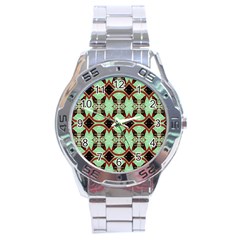 Christmas Stars Stainless Steel Analogue Watch by artworkshop