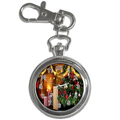 Christmas Tree And Presents Key Chain Watches by artworkshop