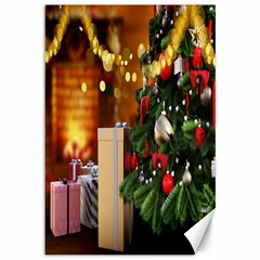 Christmas Tree And Presents Canvas 12  X 18  by artworkshop