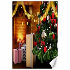 Christmas Tree And Presents Canvas 24  X 36  by artworkshop