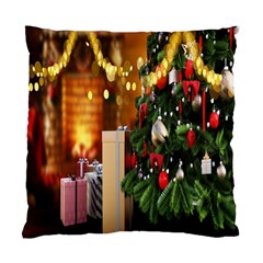 Christmas Tree And Presents Standard Cushion Case (two Sides) by artworkshop