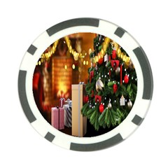 Christmas Tree And Presents Poker Chip Card Guard (10 Pack) by artworkshop