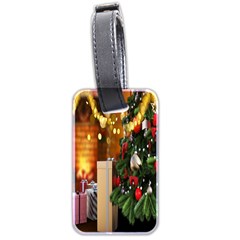 Christmas Tree And Presents Luggage Tag (two Sides) by artworkshop