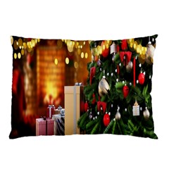 Christmas Tree And Presents Pillow Case (two Sides) by artworkshop