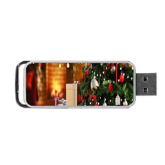 Christmas Tree And Presents Portable Usb Flash (one Side) by artworkshop