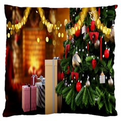 Christmas Tree And Presents Large Cushion Case (one Side)