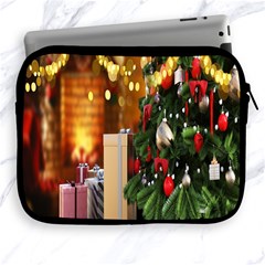 Christmas Tree And Presents Apple Ipad 2/3/4 Zipper Cases by artworkshop