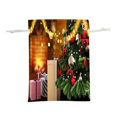 Christmas Tree And Presents Lightweight Drawstring Pouch (s) by artworkshop