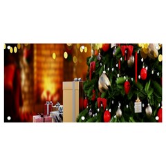 Christmas Tree And Presents Banner And Sign 4  X 2  by artworkshop