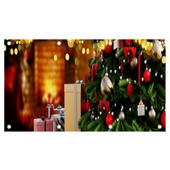 Christmas Tree And Presents Banner And Sign 7  X 4  by artworkshop