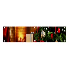 Christmas Tree And Presents Banner And Sign 4  X 1  by artworkshop