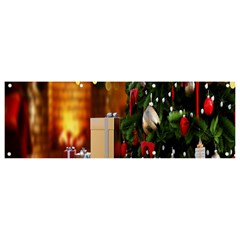 Christmas Tree And Presents Banner And Sign 9  X 3 