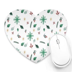 Christmass Theme Heart Mousepads by artworkshop