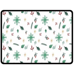 Christmass Theme Double Sided Fleece Blanket (large)  by artworkshop