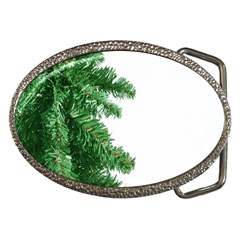 Green Christmas Tree Border Belt Buckles by artworkshop