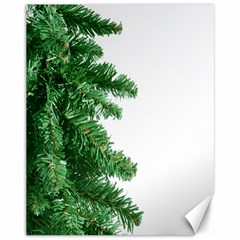 Green Christmas Tree Border Canvas 11  X 14  by artworkshop