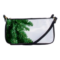 Green Christmas Tree Border Shoulder Clutch Bag by artworkshop