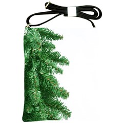 Green Christmas Tree Border Shoulder Sling Bag by artworkshop