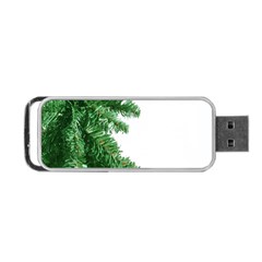 Green Christmas Tree Border Portable Usb Flash (two Sides) by artworkshop