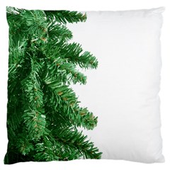 Green Christmas Tree Border Large Cushion Case (two Sides) by artworkshop