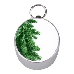 Green Christmas Tree Border Mini Silver Compasses by artworkshop