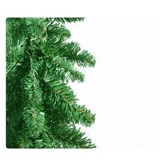 Green Christmas Tree Border Double Sided Flano Blanket (small)  by artworkshop