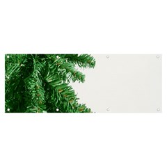 Green Christmas Tree Border Banner And Sign 8  X 3  by artworkshop