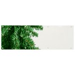 Green Christmas Tree Border Banner and Sign 9  x 3  Front