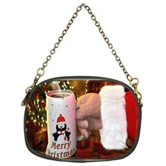 Merry Christmas - Santa Claus Holding Coffee Chain Purse (two Sides) by artworkshop