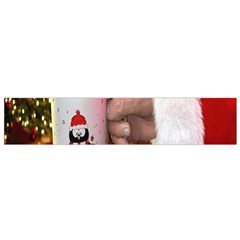 Merry Christmas - Santa Claus Holding Coffee Small Flano Scarf by artworkshop