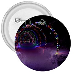 Outdoor Christmas Lights Tunnel 3  Buttons by artworkshop